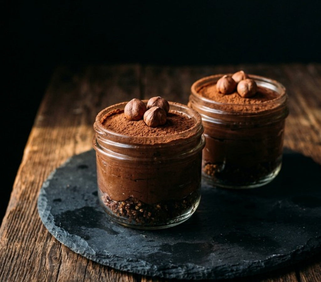 Chocolate hazelnut mousse from The Better Desserts Bible