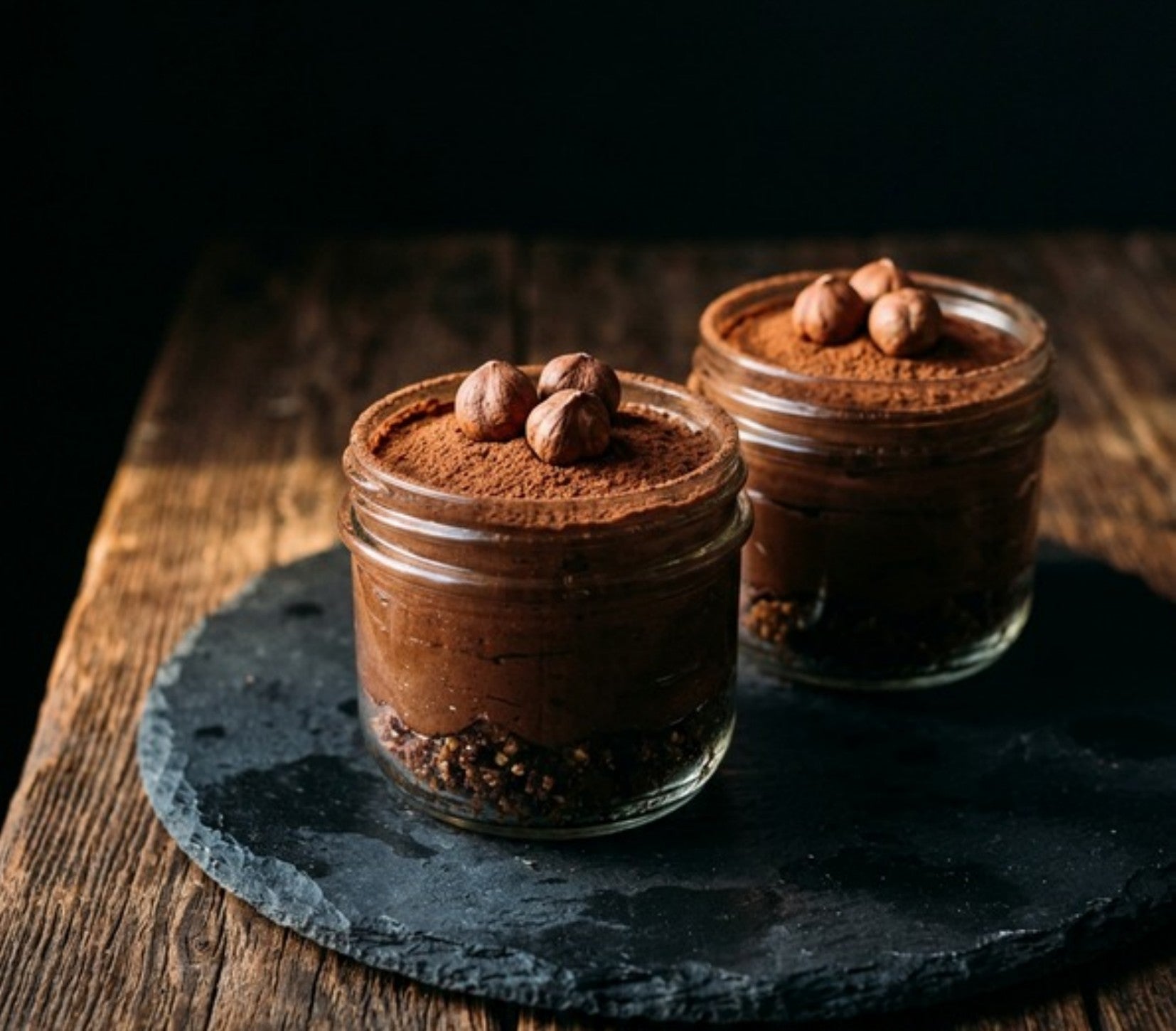 Chocolate hazelnut mousse from The Better Desserts Bible