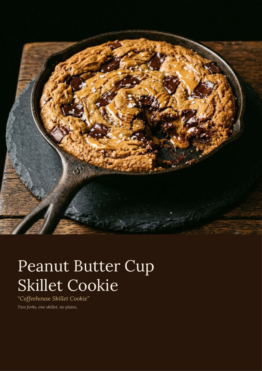 Peanut butter cup skillet cookie